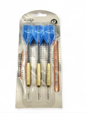 Halex 17 Gram Competition Dart Set Of 3 Steel Barrel Blue Flight